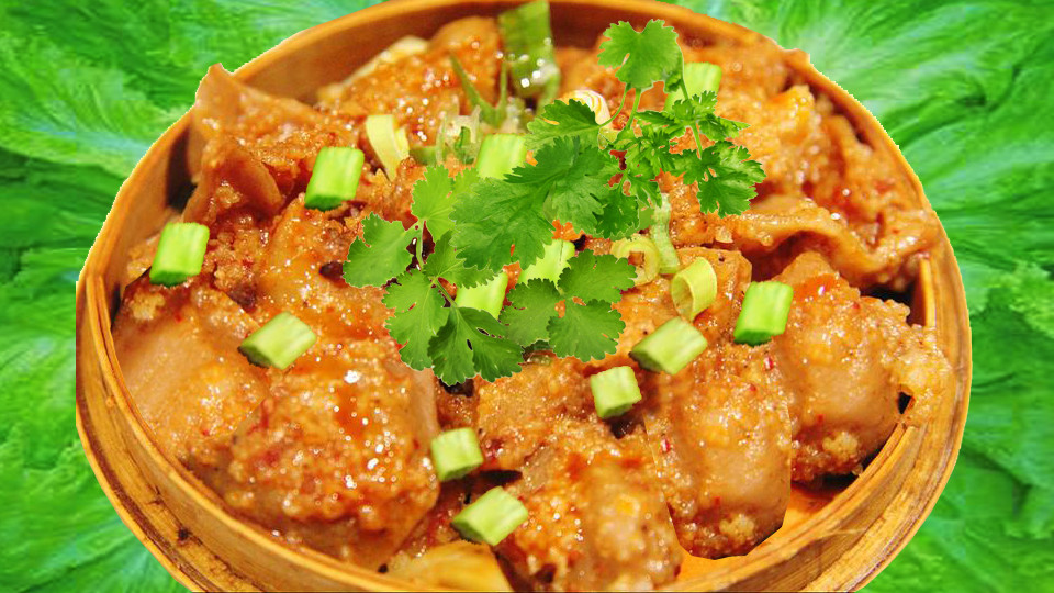 粉蒸肥肠非常好吃但您做对了吗九碗土到家的超哥免费分享