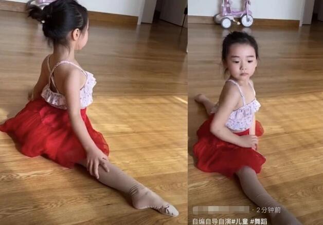 董璇|董璇晒小酒窝跳街舞视频，曝光豪宅客厅，面积颇小装修朴实