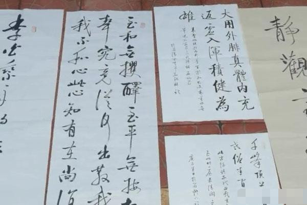 启功体|街头“地摊书法”出售“启功体”作品，瘦硬坚挺，却无人问津