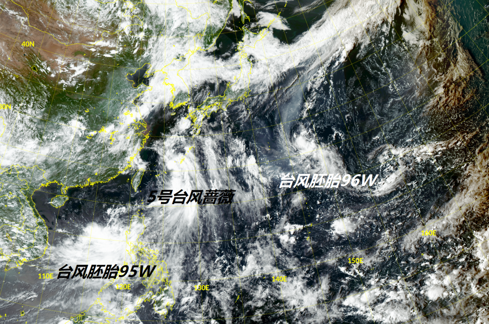 台风|台风蔷薇和2胚胎出现，太平洋突然“大乱斗”！会不会影响我国？