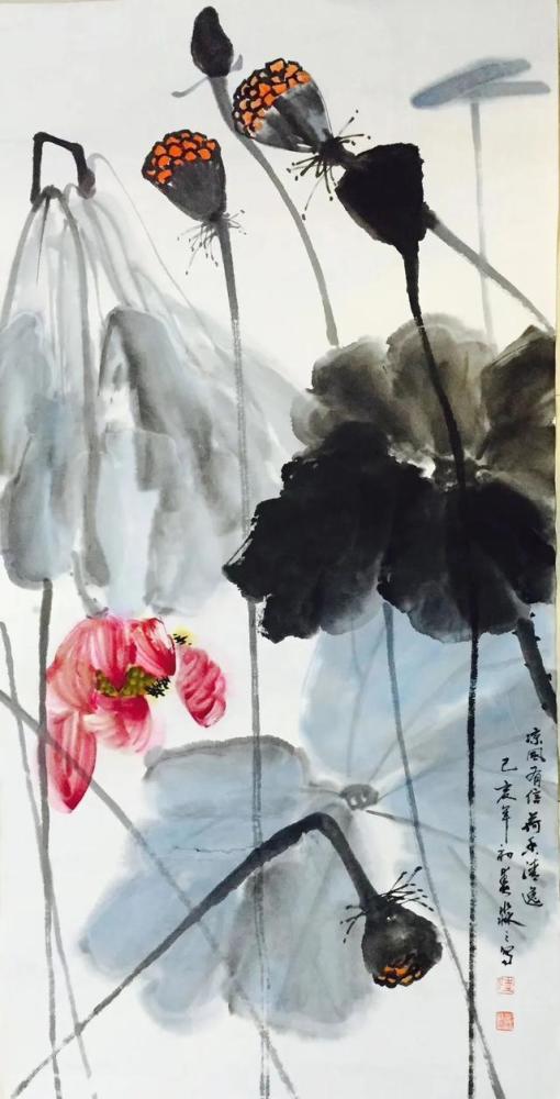 陆建国|江南画荷大家陆建国荷花系列作品欣赏