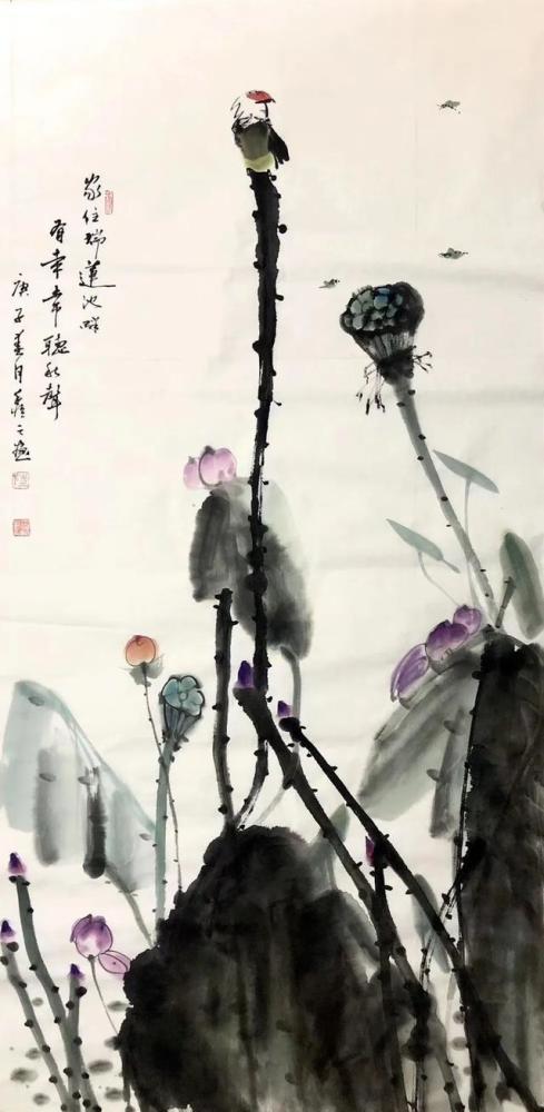 陆建国|江南画荷大家陆建国荷花系列作品欣赏