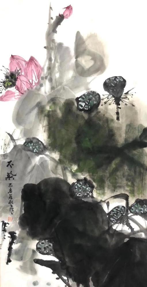 陆建国|江南画荷大家陆建国荷花系列作品欣赏