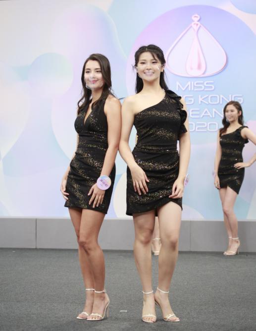 香港小姐|颜值打几分？2020香港小姐竞选，众佳丽戴透明口罩秀美腿斗艳