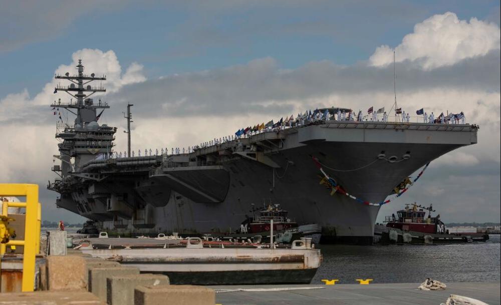 美军航母|美军航母创下206天连续航行纪录 因新冠疫情不敢靠港
