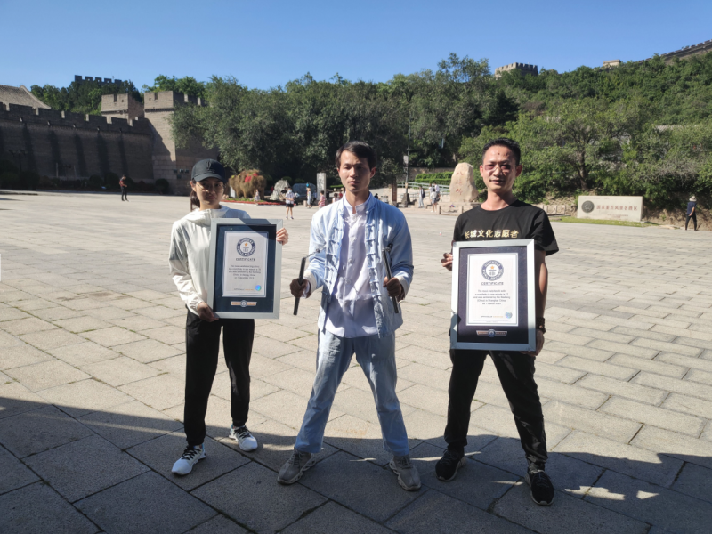 八达岭长城|小伙已创5项纪录 八达岭长城再次挑战遗憾未成功