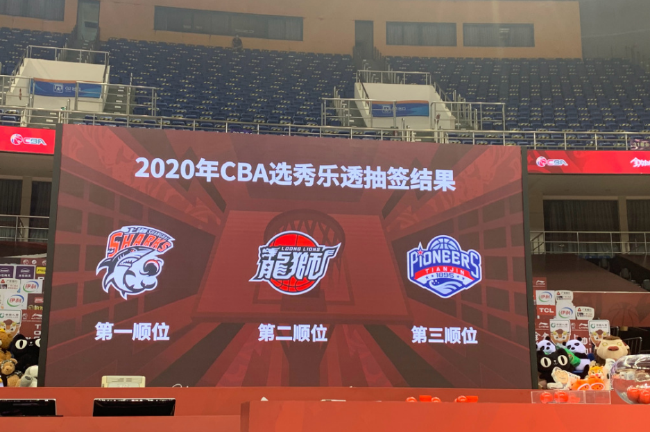 2020年cba选秀顺位出炉上海喜得状元签广州天津分获二三顺位