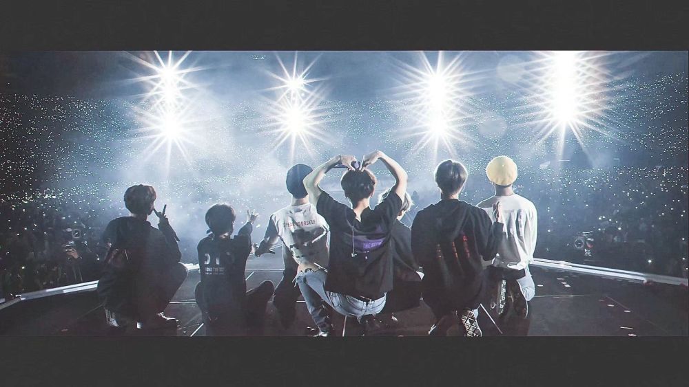 让人充满向往的防弹少年团背影