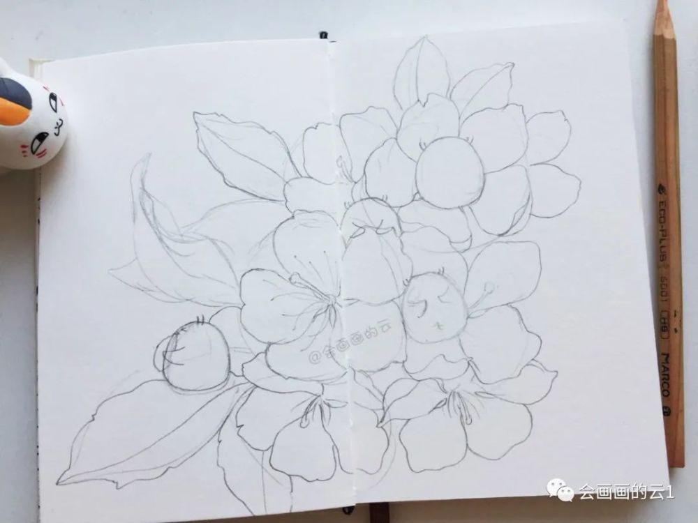 针管笔|没想到针管笔和水彩可以这么好看！手绘过程图分享