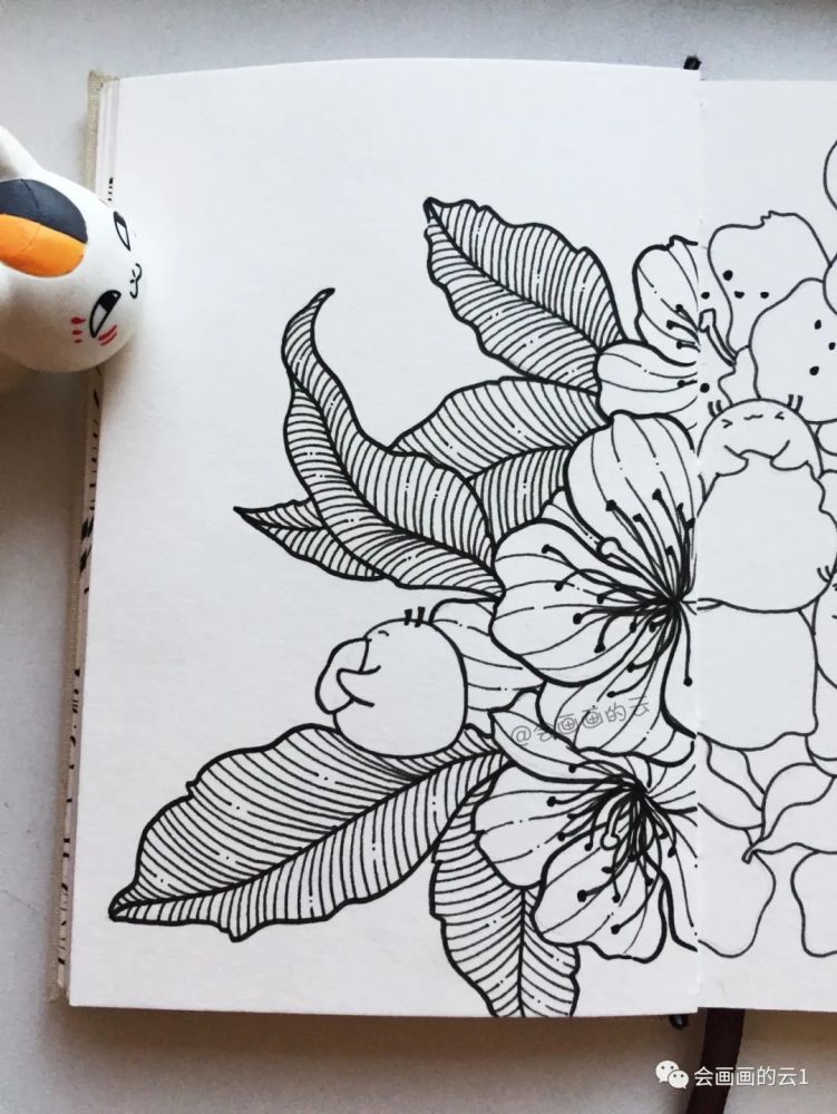 针管笔|没想到针管笔和水彩可以这么好看！手绘过程图分享