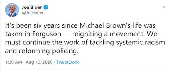 乔·拜登|拜登重提“警察杀死黑人”旧案欲拉黑人选民选票，评论区直接“翻车”