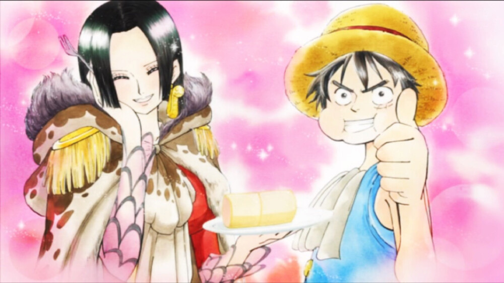 索隆21岁,相差5岁,在我们看来有些悬殊,但隔壁的路飞女帝相差12岁