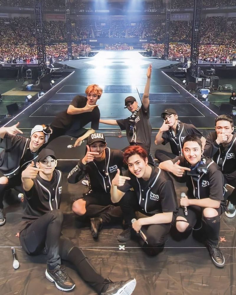 exo合体照,永远的一家人