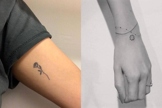 低调刺青潮流来袭 简单线条的纹身图案 适合初次纹身的小白 腾讯新闻
