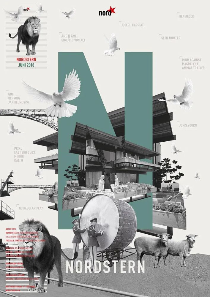 色块|色块拼接，搭配其他图形设计，简直脑洞大开！