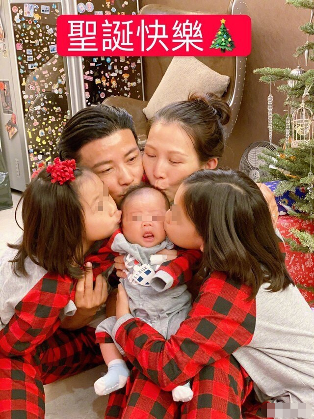 蔡少芬|蔡少芬夫妇带孩子到乐园玩，被拍到私下相处细节，当众拥抱太恩爱