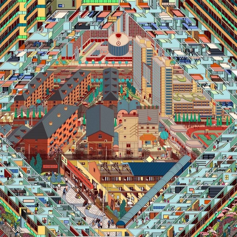 他是毕业于央美的建筑师却用画作记录了数千栋建筑