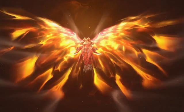 该皮肤一改以往的风格,从一个凶恶的尖嘴龙,变成了一个龙王形态的boss