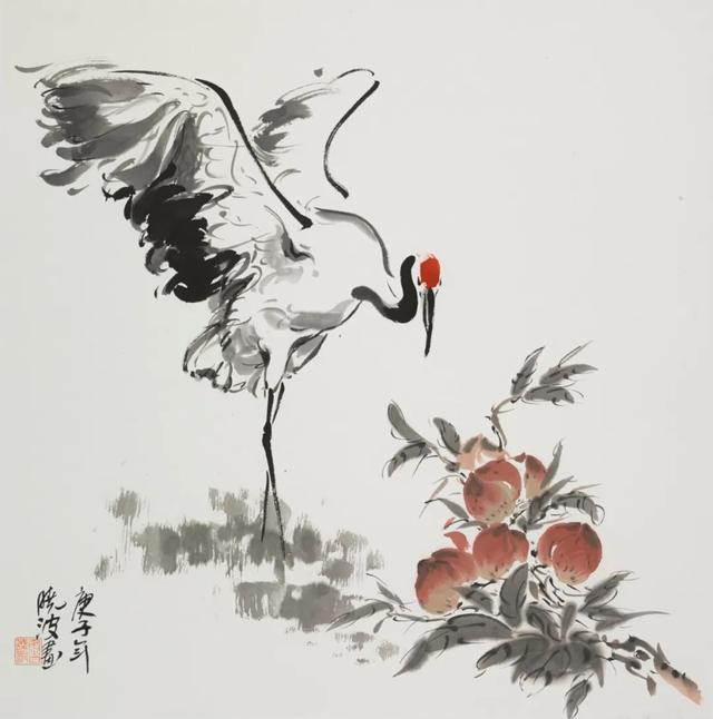 清华大学美术学院|清华大学美术学院院长、鲁晓波教授笔下的仙鹤