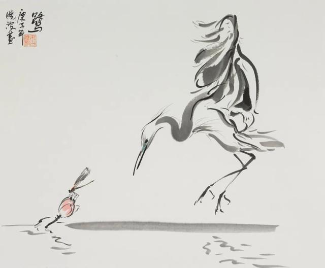 清华大学美术学院|清华大学美术学院院长、鲁晓波教授笔下的仙鹤