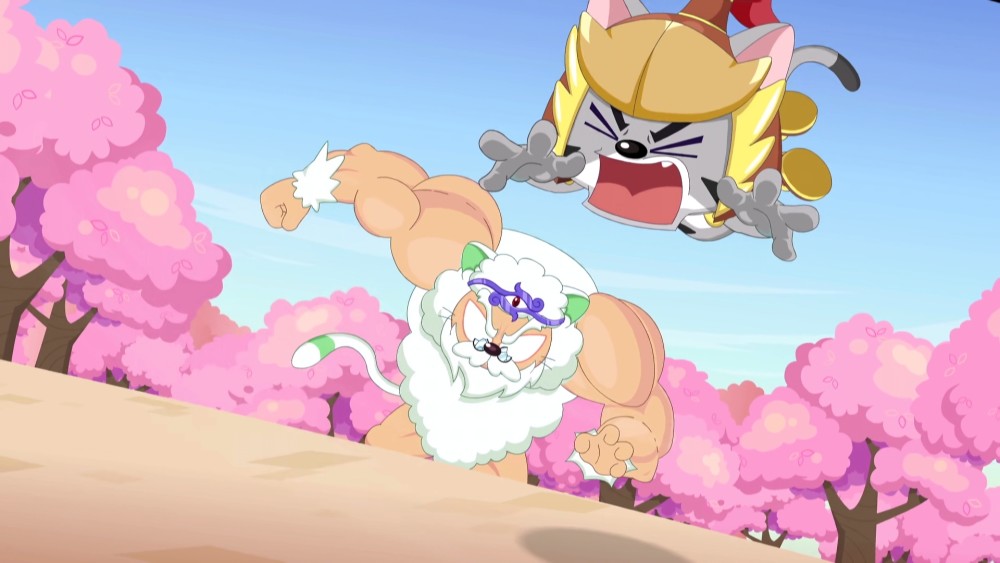 紧接着,头箍就施展法力,慢羊羊不仅秒变肌肉猛男,实力也得到极大增幅.