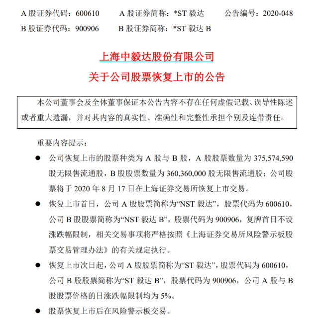 7万股民沸腾 押注重组成功 St毅达恢复上市 曾经财务造假 营收为0 腾讯网