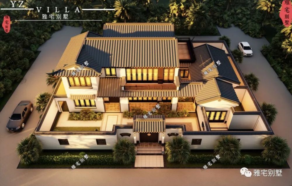 兩層中式庭院別墅 兩層中式庭院別墅