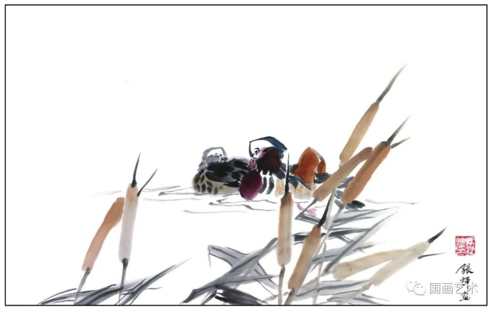 图文教程:一步一步学画写意鸳鸯