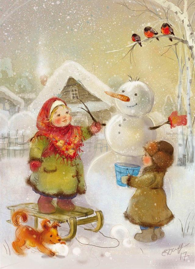 插画家|白俄罗斯美女插画家叶卡捷琳娜下的小女孩，太可爱了