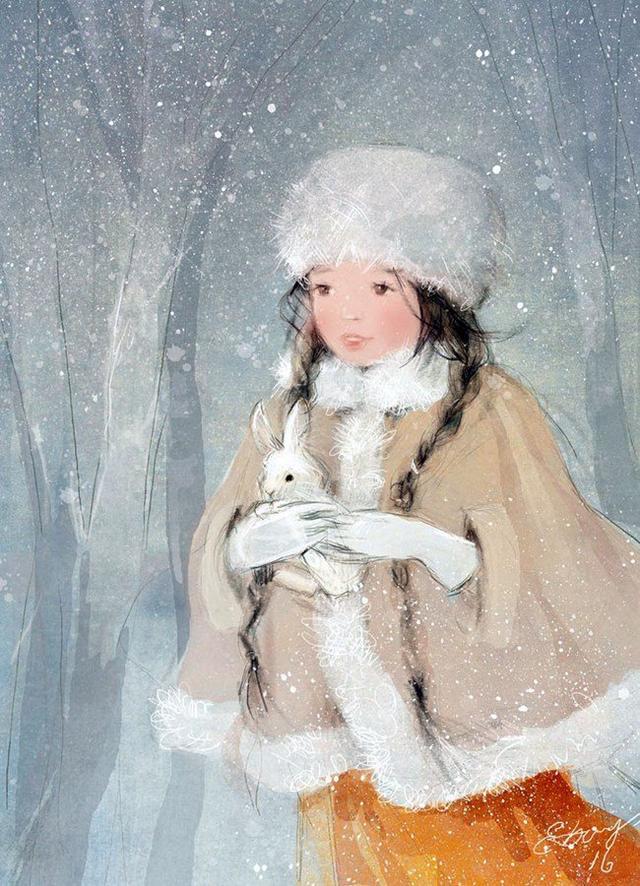 插画家|白俄罗斯美女插画家叶卡捷琳娜下的小女孩，太可爱了