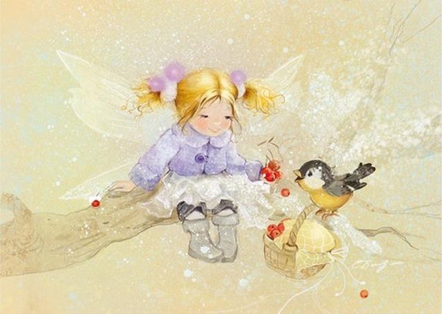 插画家|白俄罗斯美女插画家叶卡捷琳娜下的小女孩，太可爱了