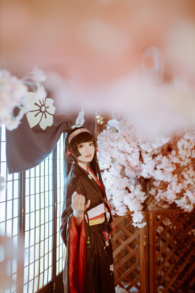 《美少女万华镜》莲华cosplay,和服美少女,多图预警!_腾讯新闻