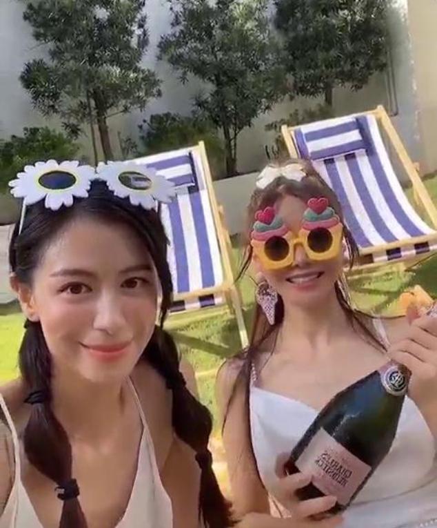 方媛|方媛和闺蜜带香槟美食聚会玩乐，晒婚戒力证与郭富城恩爱如初