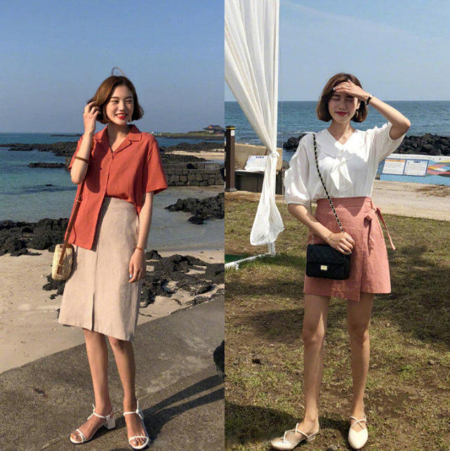 短发女孩韩风小清新搭配灵感,小众衣服最容易穿出高级感,超好看