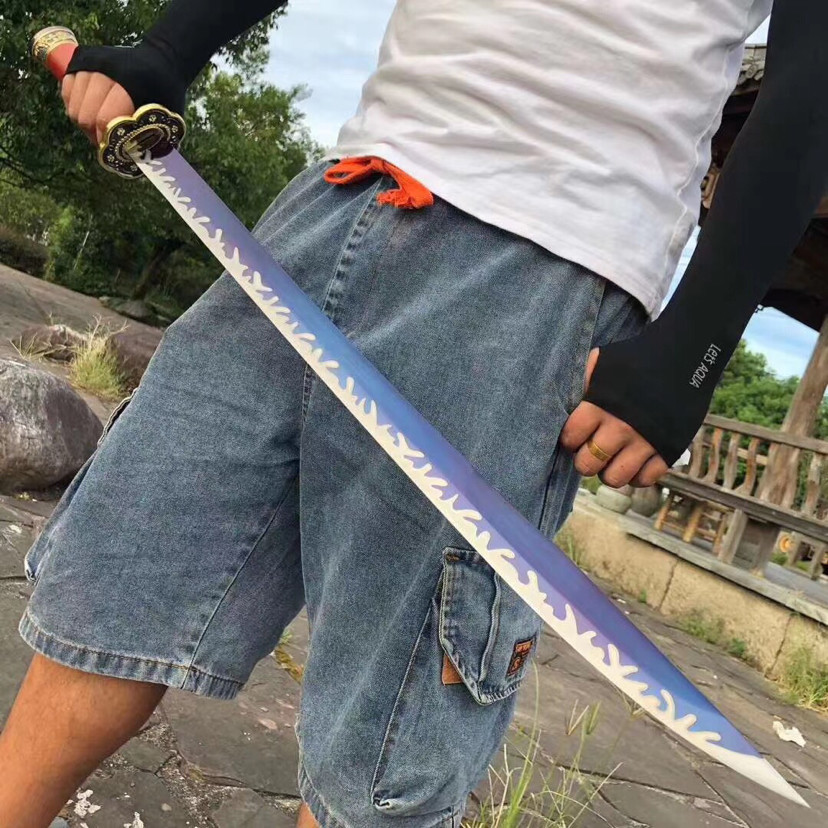 梅花|梅花清刀，弹簧钢手工锻打烤蓝工艺