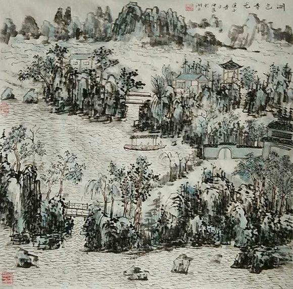 丹青气韵画空妙溪山行旅百代传记著名画家王仲良