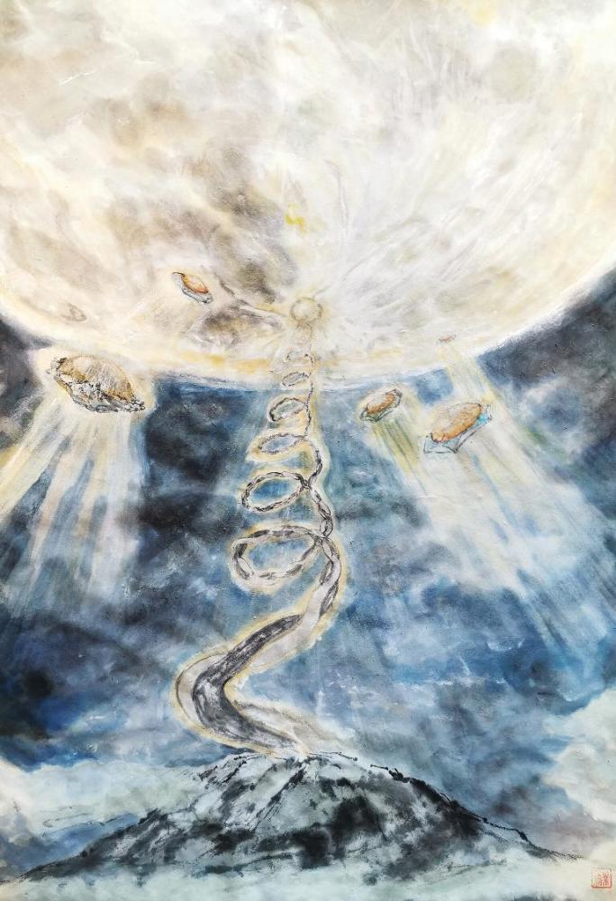 不周山就是昆仑山天柱就是太空电梯