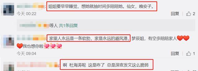 沈梦辰|沈梦辰深夜再发文，越长大越脆弱，月初刚被质疑与杜海涛感情生变