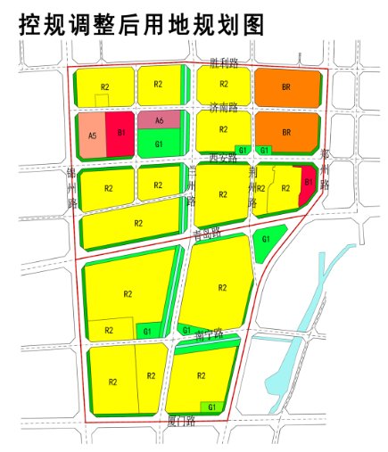 平度两个片区控规调整批前公示街区开发容量有所降低