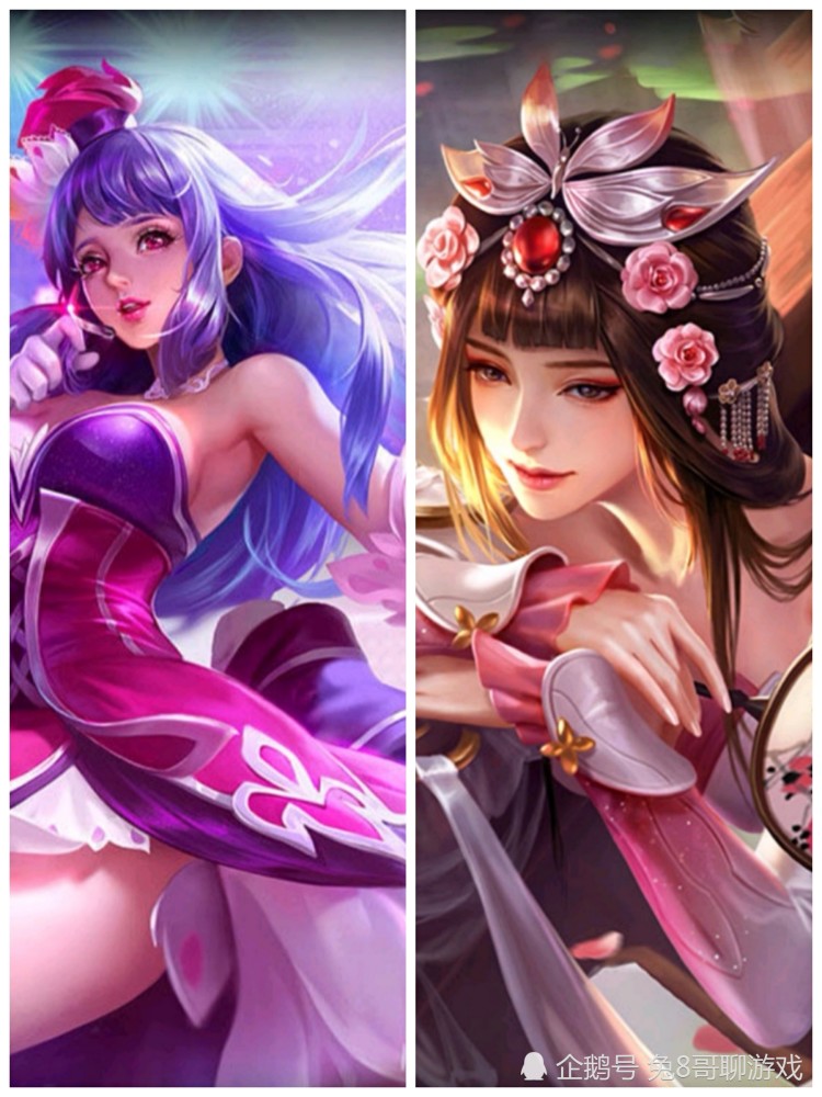 王者荣耀王昭君vs甄姬相同类型的英雄阵容搭配与作用完全不同