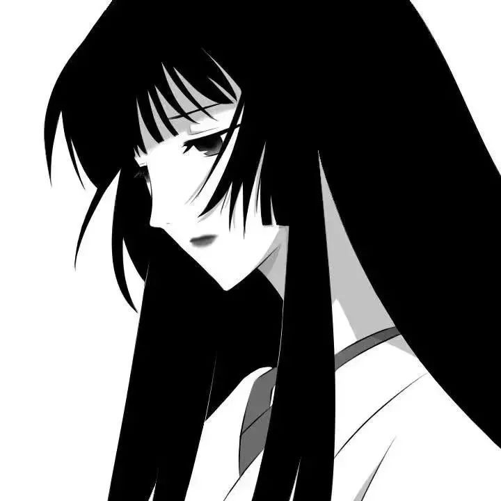 暗黑丧头像丧系黑白动漫头像