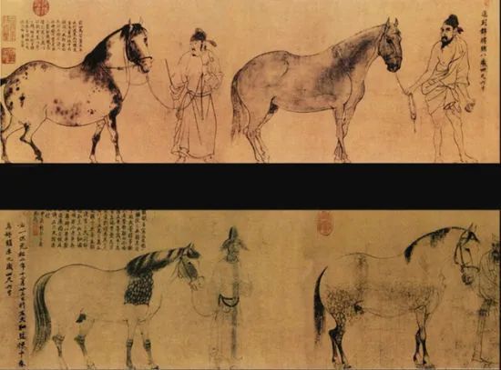 李公麟|【名画赏析】北宋·李公麟-《五马图》