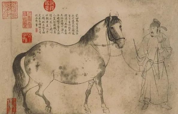 李公麟|【名画赏析】北宋·李公麟-《五马图》