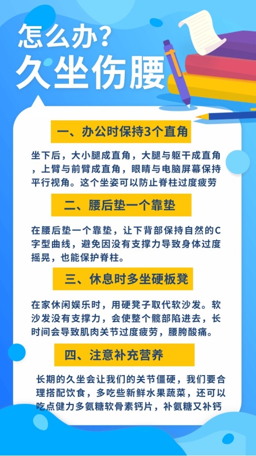 坐姿时,我们的脊椎之间的椎间盘前后间隙相对均衡;我们在弯腰,塌腰时