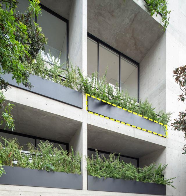 阳台不装护栏圈一排花坛这也就是在外国放在国内肯定行不通