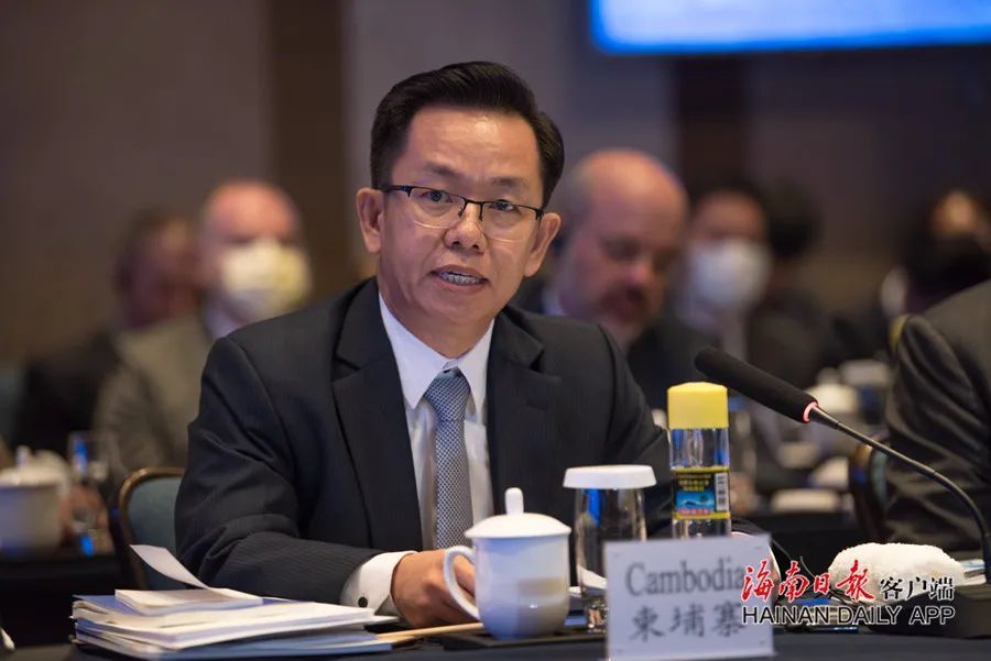 柬埔寨驻海口总领事黄万达发言.海南日报记者 袁琛 摄