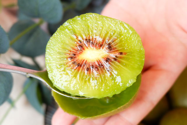 又软又润的"红心绿皮果"来啦,咬一口,甜到炸裂!