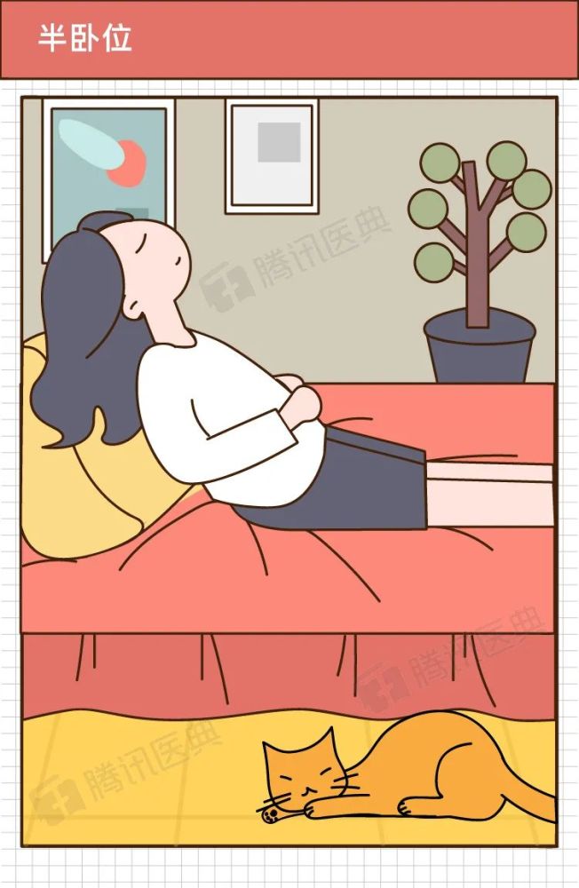 如果已出现心力衰竭,可采用半卧位(适当抬高上半身),以减轻呼吸困难的