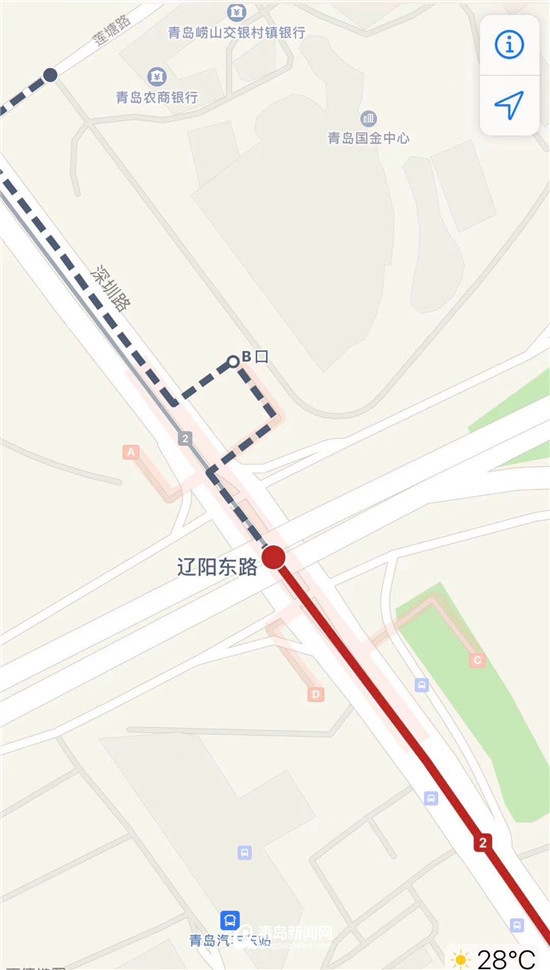 地铁路线:乘坐地铁2号线到达辽阳东路站b出口即可.
