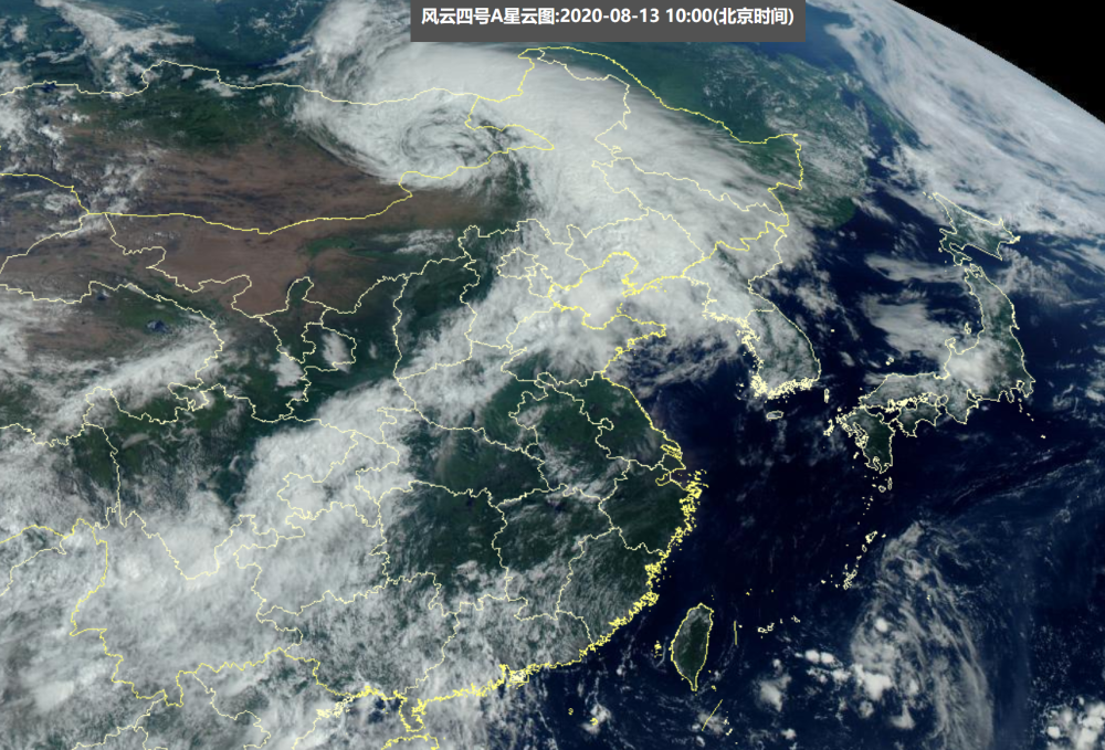 而到今天,这道雨带的威力开始在东北显现,从中央气象台的雷达图上看